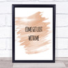 Get Lost Quote Print Watercolour Wall Art