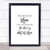 How We Live Quote Print Poster Typography Word Art Picture