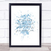 If You Don't Like The Road Inspirational Quote Print Blue Watercolour Poster