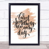 Learn Something Every Day Quote Print Watercolour Wall Art