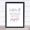 New Perspective Rainbow Quote Print