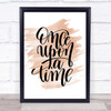 Once A Time Quote Print Watercolour Wall Art