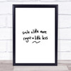 Regret Less Quote Print Poster Typography Word Art Picture