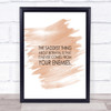 Saddest Thing Quote Print Watercolour Wall Art