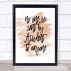 Sent By Accident Quote Print Watercolour Wall Art