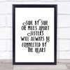 Side By Side Quote Print Poster Typography Word Art Picture