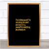 Stop Hating Yourself Quote Print Black & Gold Wall Art Picture