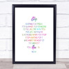 Stop Rainbow Quote Print