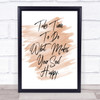 Take Time Quote Print Watercolour Wall Art