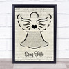Sigma Coming Home Music Script Angel Song Lyric Quote Music Print - Or Any Song You Choose
