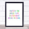 Where I'm Going Rainbow Quote Print