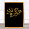 Women Support Quote Print Black & Gold Wall Art Picture