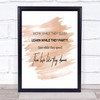 Work While They Sleep Quote Print Watercolour Wall Art