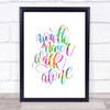 You'll Never Walk Alone Rainbow Quote Print