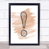 Watercolour Stripy Exclamation Mark Quote Print