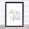 I Love You Forever Rainbow Quote Print