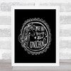 I Love You More Unicorn Quote Print Black & White