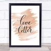 Love Letter Quote Print Watercolour Wall Art