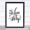 Our Love Story Quote Print Poster Typography Word Art Picture
