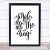 Christmas Jingle All The Way Quote Print Poster Typography Word Art Picture