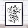 Christmas Merry Xmas New Year Quote Print Poster Typography Word Art Picture