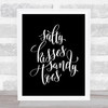 Salty Kisses Sandy Toes Quote Print Black & White
