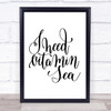 Vitamin Sea Quote Print Poster Typography Word Art Picture