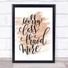 Worry Less Travel More Quote Print Watercolour Wall Art