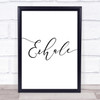 Yoga Exhale Quote Wall Art Print