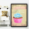 Baking Vintage 2 Children's Nursery Bedroom Wall Art Print