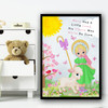 Mary Had A Little Lamb Nursery Rhyme Children's Nursery Bedroom Wall Art Print