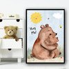 Cuddling Bears Hug Me Children's Nursery Bedroom Wall Art Print