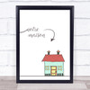 Family Home French Style Framed Wall Art Print