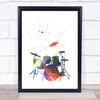 Galaxy Drums Framed Wall Art Print