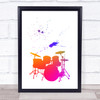 Rainbow Drums Framed Wall Art Print