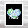 Save Our Planet Quote Typography Wall Art Print