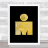 Ironman Gold Decorative Wall Art Print