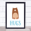 Bear Hugs Decorative Wall Art Print