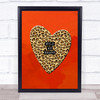 Leopard Print Wild At Heart Decorative Wall Art Print