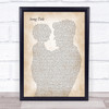 Don Williams Good Ole Boys Like Me Father & Child Song Lyric Print - Or Any Song You Choose