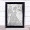 Kodaline The One Lesbian Couple Two Ladies Dancing Grey Song Lyric Print - Or Any Song You Choose