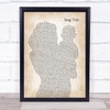 Fleetwood Mac Gypsy Mother & Baby Song Lyric Print - Or Any Song You Choose
