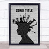 Barry Manilow Moonlight Serenade Musical Instrument Mohawk Song Lyric Print - Or Any Song You Choose