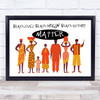 Black Lives Origin History Matter Landscape Wall Art Print