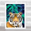 Jungle Art Tiger Wall Art Print