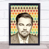 Leonardo DiCaprio On Retro Funky Wall Art Print