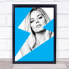 Margot Robbie Lightening Funky Wall Art Print