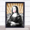 Mona Lisa Retro Bubblegum Style Wall Art Print