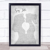 Melissa Etheridge Yes I Am Lesbian Women Gay Brides Couple Wedding Grey Song Lyric Music Art Print - Or Any Song You Choose