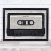 Bon Jovi It's My Life Music Script Cassette Tape Song Lyric Music Art Print - Or Any Song You Choose